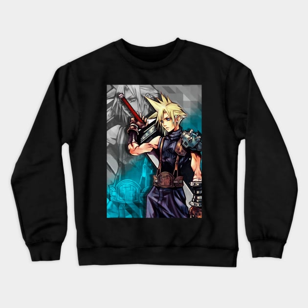 Powerful Fantasy Soldier Crewneck Sweatshirt by SkyfrNight